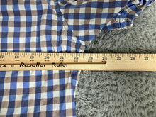 Load image into Gallery viewer, Age of Wisdom Shirt Adult Extra Large Blue Brown Pearl Snap Checkered Casual Men
