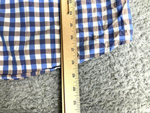 Load image into Gallery viewer, Age of Wisdom Shirt Adult Extra Large Blue Brown Pearl Snap Checkered Casual Men
