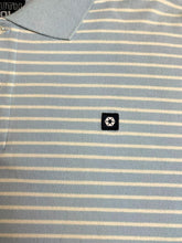 Load image into Gallery viewer, SouthPole Shirt Adult Large Blue White Stripe Preppy Streetwear Golf Polo Mens
