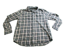 Load image into Gallery viewer, VANS Shirt Adult Large Gray Light Brown Plaid Button Up Flannel Classic Fit Mens
