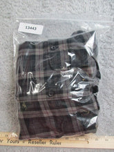 Load image into Gallery viewer, VANS Shirt Adult Large Gray Light Brown Plaid Button Up Flannel Classic Fit Mens
