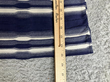 Load image into Gallery viewer, Chicos Shirt Womens 3 Extra Large Navy Blue White Textured Tank Oversized Blouse
