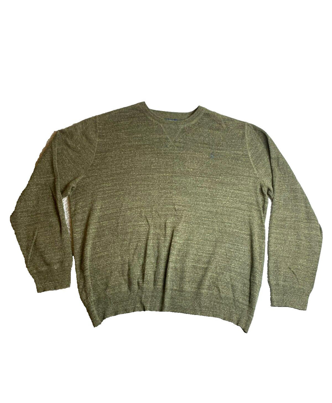 POLO Ralph Lauren Sweater Adult 2XL XXL Green Oversized Outerwear Pullover Mens