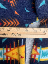 Load image into Gallery viewer, Massive Outdoor Sweater Adult Medium Blue Fleece Snaps Aztec Oversized Mens
