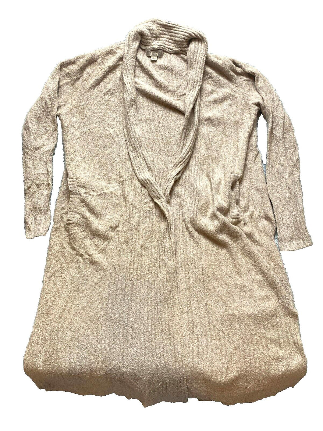 Barefoot Dreams Sweater Womens Large Tunic Cardigan Cozy Chic Lite Nylon Rayon