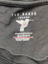 Load image into Gallery viewer, Ted Baker Shirt Adult Medium Black Crew Neck Stretch Streetwear Pullover Mens
