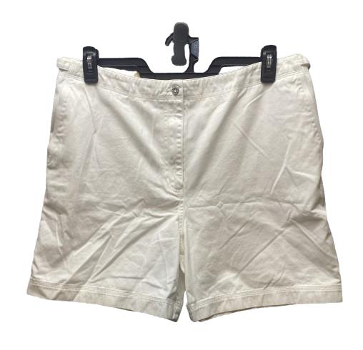 Lauren Ralph Lauren Shorts Womens 16x6 White Flat Front Chino Solid Casual Lady