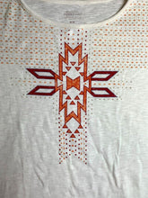 Load image into Gallery viewer, Pendleton Shirt Womens Medium Ivory Cross Aztec Woolen Mills Oversized Ladies

