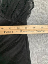 Load image into Gallery viewer, Scarlett Dakness Shirt Womens 2XL Black Sheer Lace Trim Renaissance Goth Nylon
