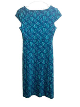 Load image into Gallery viewer, Toad &amp; Co Dress Womens Extra Small Blue Green Rosemarie AOP Boho Flared Spandex

