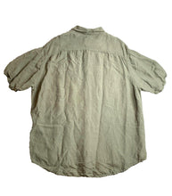 Load image into Gallery viewer, Timberland Shirt Adult Extra Large Sage Green Pocket Linen Rayon Casual Mens
