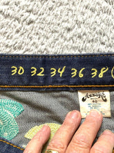 Load image into Gallery viewer, Vintage Azzure Jeans Adult 40x33 Love Life Denim 90s Spandex Moon Retro Mens
