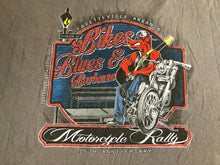 Load image into Gallery viewer, Bikes Blues &amp; BBQ Shirt Adult 3XL Taupe Motorcycle Rally Biker Arkansas Pig Mens
