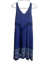 Load image into Gallery viewer, Athleta Dress Womens 2XS XXS Blue Santorini Boho Tank Flared Modal Spandex Lady
