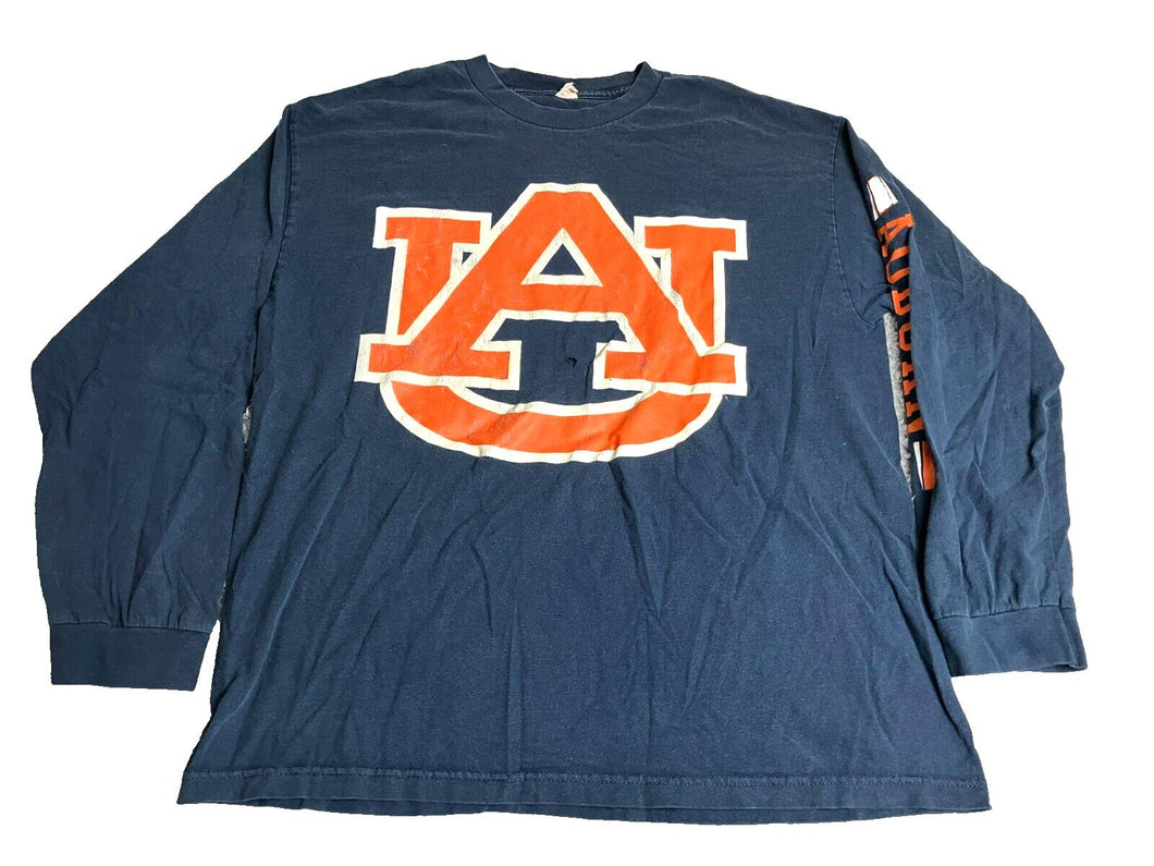 VTG Auburn Tigers Shirt Adult Extra Large Navy Blue University NCAA 80s 90s Mens