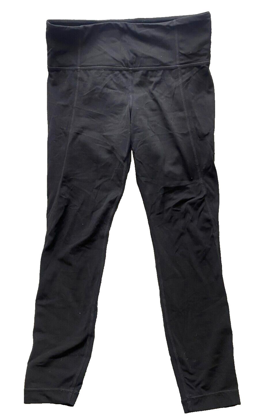 Athleta Leggings Women Small (27x24) Black Stretch Elastic Waist Yoga Gym Sporty