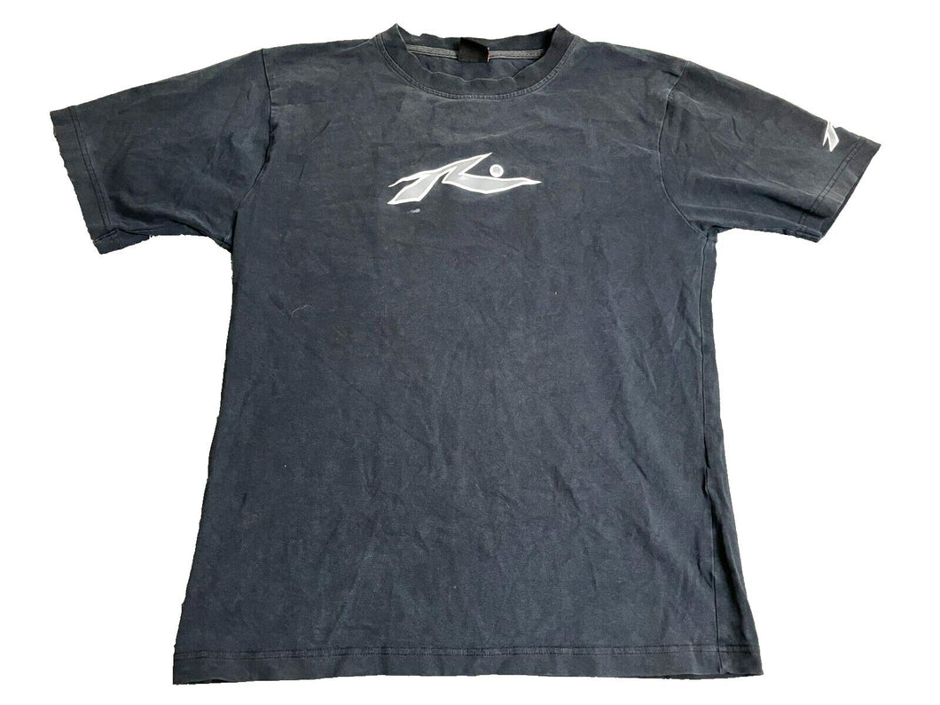 Rusty Shirt Womens Large Black Streetwear Skater Grunge Spellout Logo Ladies