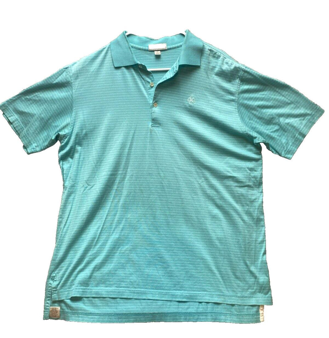Peter Millar Shirt Adult Large Preppy CCGG Crown Performance Golf Polo Mens