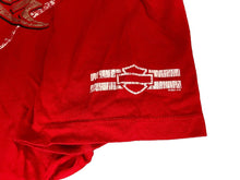 Load image into Gallery viewer, Harley Davidson Shirt Womens 2XL XXL Red Mason City IOWA Motorcycles Biker Lady
