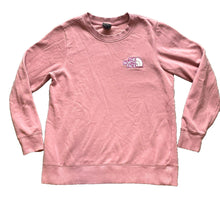 Load image into Gallery viewer, The North Face Sweatshirt Womens Medium Pink Fleece Embroidered Logo Oversized

