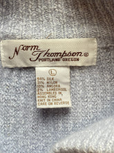 Load image into Gallery viewer, Norm Thompson Sweater Womens Large Silk Angora Lambswool Cowl Neck Outerwear
