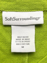 Load image into Gallery viewer, Soft Surroundings Shirt Womens Medium Green Boxy Gauzy Blouse Cut Out Ladies
