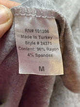 Load image into Gallery viewer, Soft Surroundings Shirt Womens Medium Gray 1/2 Zip Peasant Rayon Spandex Tunic
