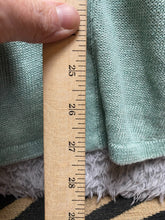 Load image into Gallery viewer, Eileen Fisher Sweater Womens Small Green 100% Linen Oversized Tunic Open Knit
