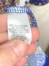 Load image into Gallery viewer, Haani Dress Womens 2X Tan Blue Keyhole Bohemian Boho Spandex Sheath Ladies
