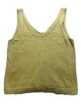 Load image into Gallery viewer, Tommy Bahama Shirt Womens Medium Green Knitted Tank Blouse V-Neck Casual Ladies
