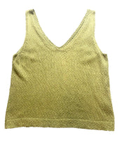 Load image into Gallery viewer, Tommy Bahama Shirt Womens Medium Green Knitted Tank Blouse V-Neck Casual Ladies
