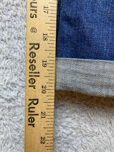 Load image into Gallery viewer, Calvin Klein Jeans 30/10 (34x20) Blue Denim Cropped Capri Cuffed Whiskered Lady
