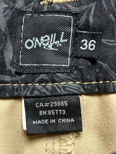 Load image into Gallery viewer, O’Neill Pants Adult 36x31.5 Flat Front Slash Pocket Straight Leg Khakis Mens
