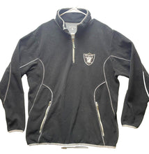Load image into Gallery viewer, Oakland Raiders Sweater Adult Large Black Sherpa Fleece NFL Football Antigua Men
