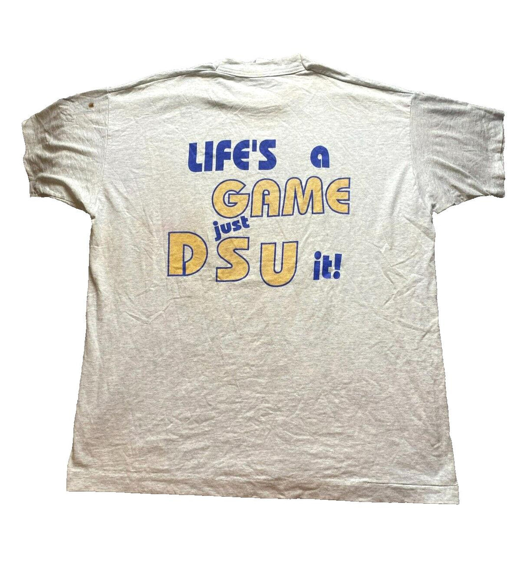 VTG Dakota State University Shirt Adult Extra Large Gray Single Stitch 90s Mens