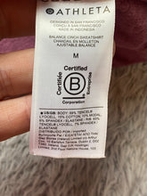 Load image into Gallery viewer, Athleta Sweatshirt Womens Medium Purple Cowl Cinch Neck Oversized Spandex Modal
