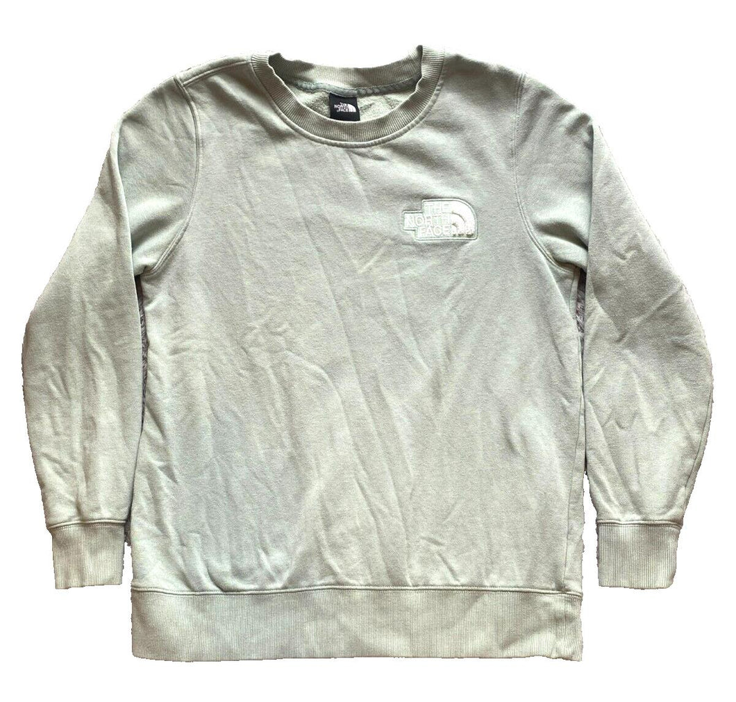 The North Face Sweatshirt Womens Medium Mint Green Fleece Embroidered Oversized