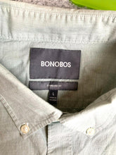 Load image into Gallery viewer, Bonobos Shirt Adult Large Mint Green Standard Fit Button Up Pocket Casual Mens
