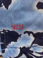 Load image into Gallery viewer, Guess Jeans Shirt Adult 2XL Blue Rayon Button Up AOP Floral Camp Hawaiian Mens
