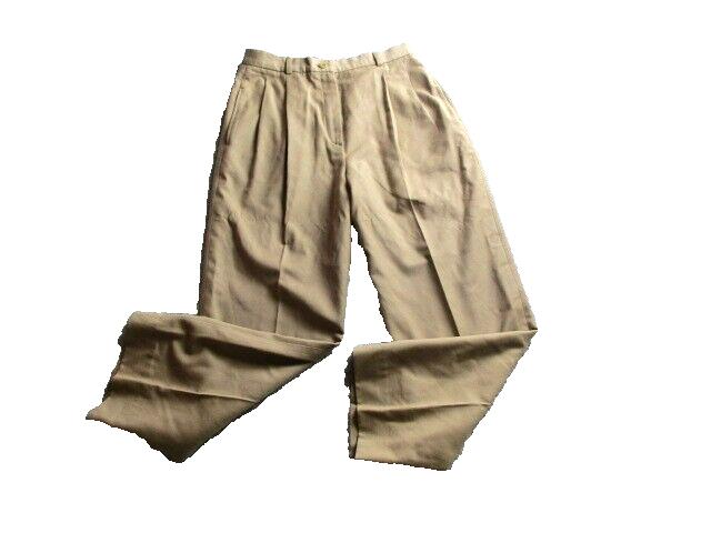 Bernard Zins Pants Womens 28x26 Kashmir & Wool Cashmere Pleated Straight Trouser