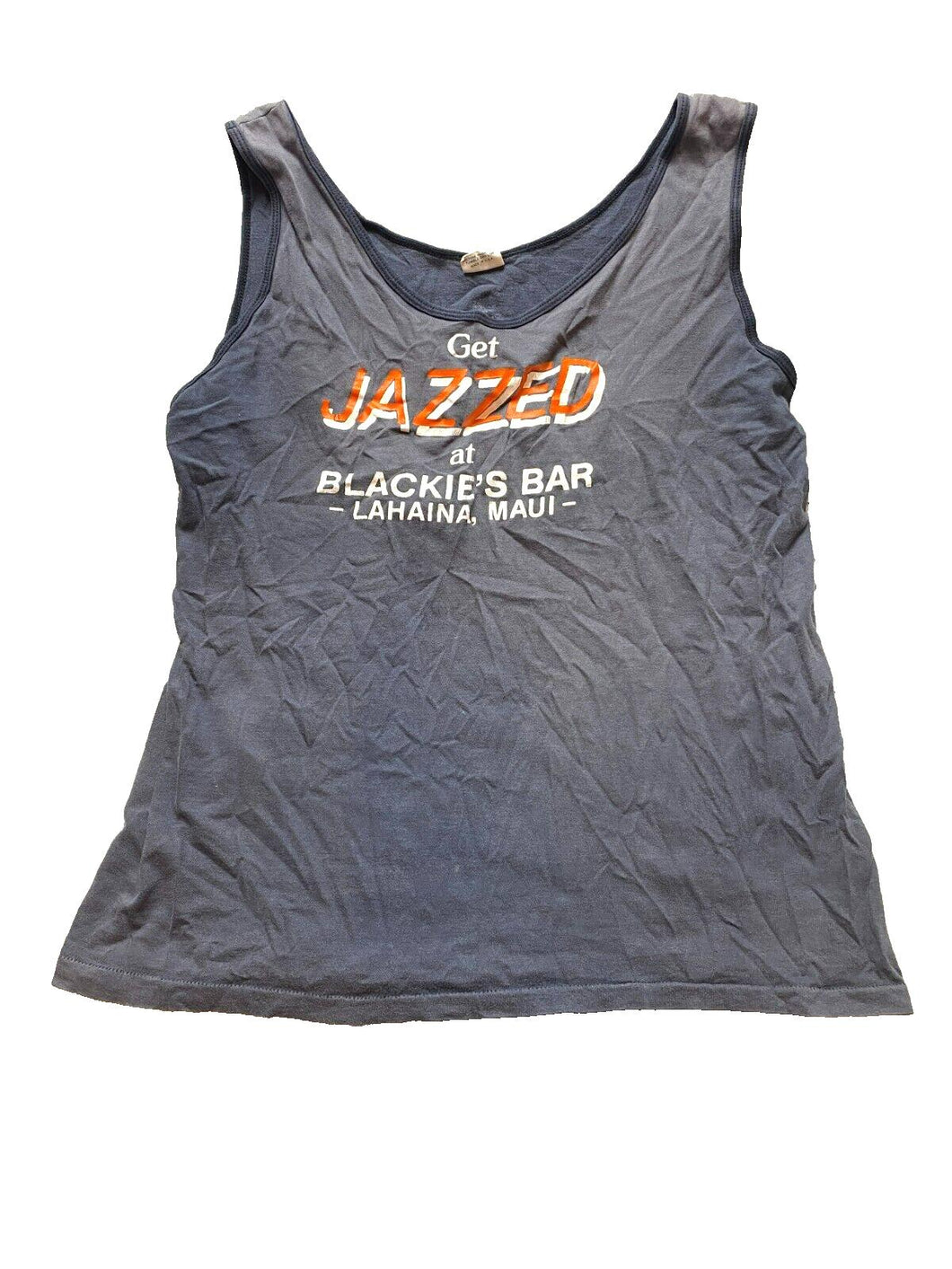 VTG Blackies Boat Yard Shirt Adult Extra Large Steel Gray Single Stitch 80s Mens