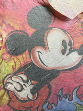 Load image into Gallery viewer, VTG Mickey Mouse Shirt Womens 2X Pink AOP Y2K Kidcore Disney Ed Hardy Style Lady
