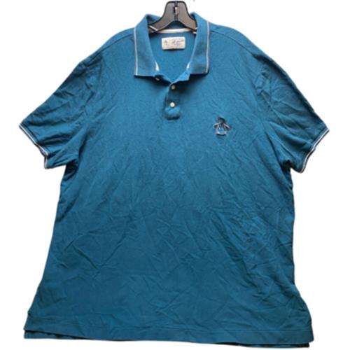 Original Penguin Polo Shirt Men 3XLT Organic Preppy Golf Casual BIG Penguin Logo