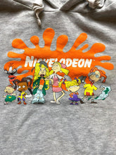 Load image into Gallery viewer, VTG Nickelodeon Sweatshirt Adult Large Gray Rugrats Hey Arnold Hoodie Sweater
