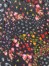 Load image into Gallery viewer, Torrid Shirt Womens 5 5X Black AOP Flower Rayon Spandex Boho Peasant Blouse Plus
