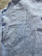 Load image into Gallery viewer, Bella Dahl Shirt Womens Extra Large Blue Button Up 100% Linen Oversized Blouse
