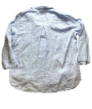 Load image into Gallery viewer, Bella Dahl Shirt Womens Extra Large Blue Button Up 100% Linen Oversized Blouse
