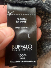 Load image into Gallery viewer, Buffalo David Bitton Shirt Womens Large Black AOP Flower Tank Blouse Viscose
