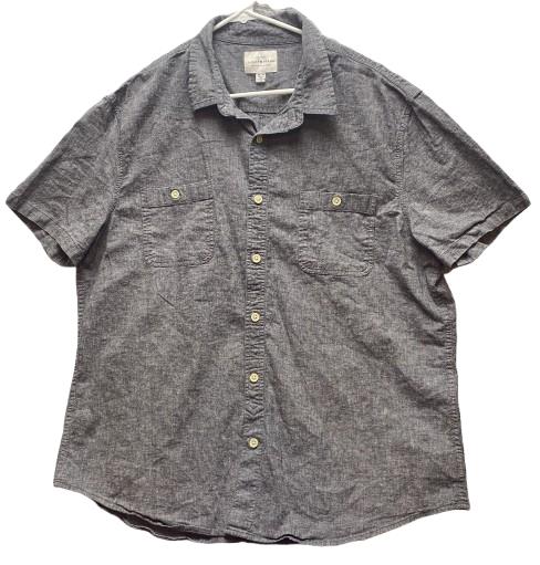 Lucky Brand Shirt Adult Extra Large Chambray Button Up Collared Pockets Mens