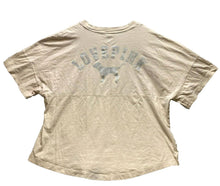 Load image into Gallery viewer, Victoria&#39;s Secret PINK Shirt Womens Large Beige Oversized Flowy Cropped Ladies
